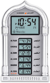 Auto Azan Clock with Qibla Direction Table Clock Azan Reminder Player Islamic Alarm
